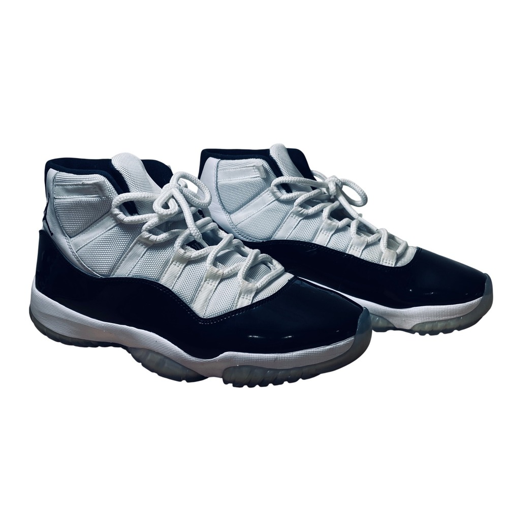 Jordan 11 Retro Concord 2018 White Black 378037-100 Mens Size 11, with box